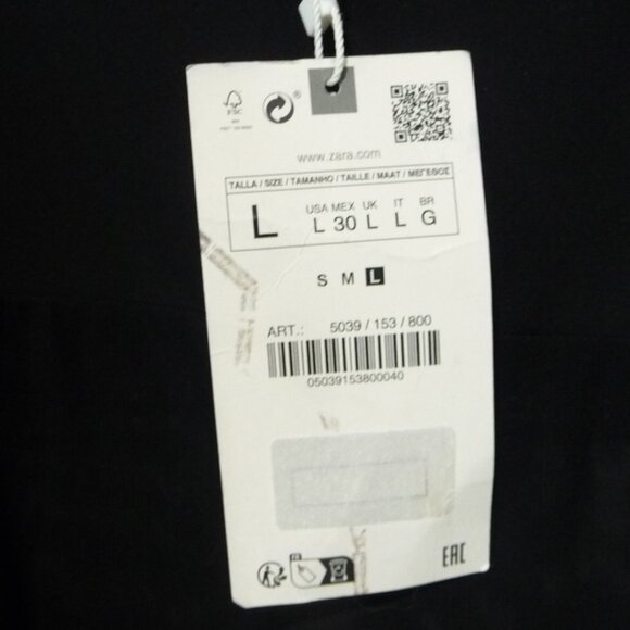 ZARA BLACK BODY SUIT SIZE LARGE - Picture 3 of 8